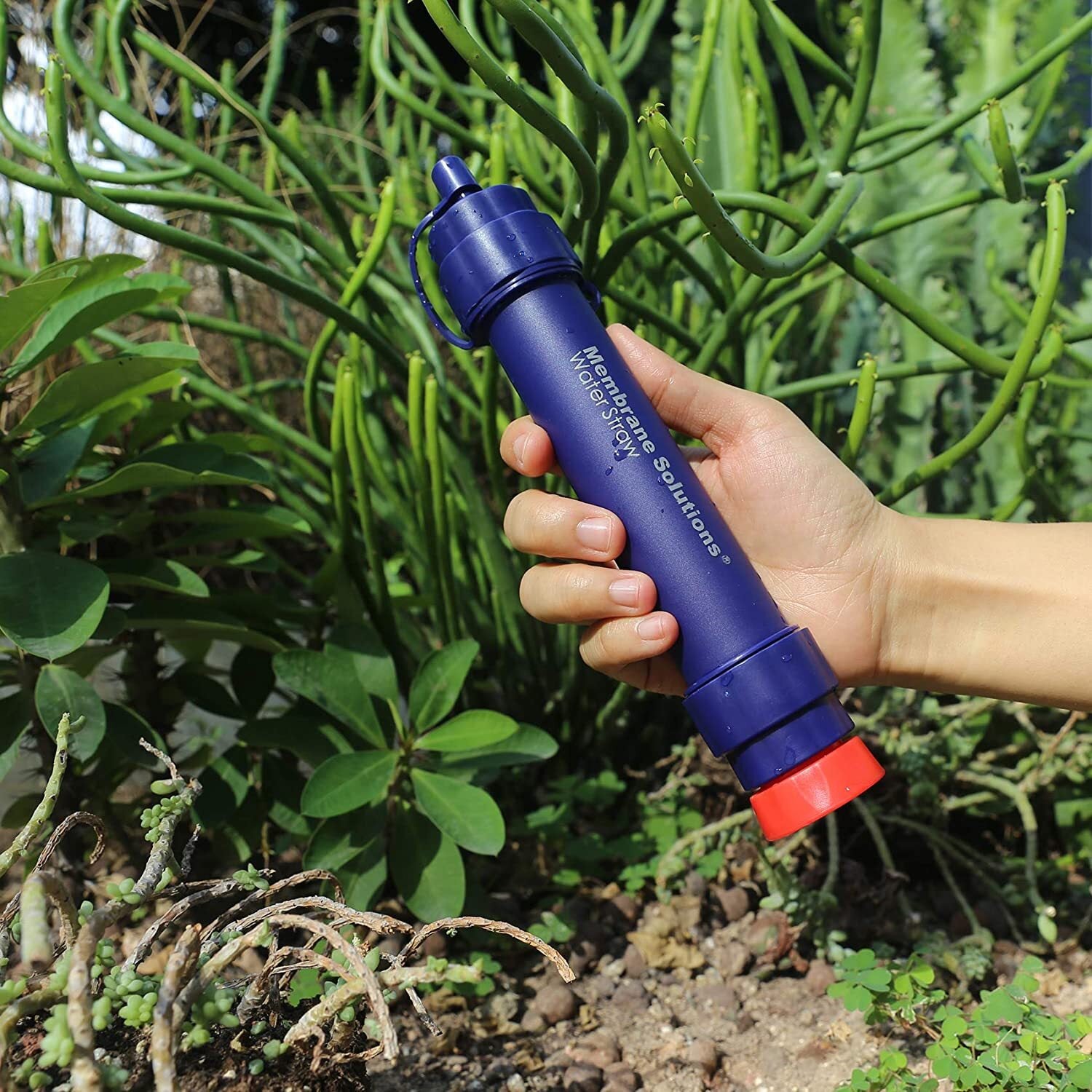 Personal Water Filter Straw 5000L Outdoor Survival Water Purification Straw0.1Î¼m