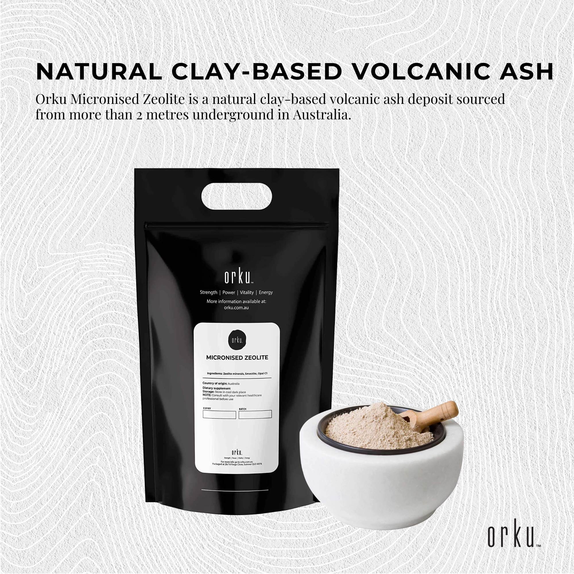 10Kg Pure Micronised Zeolite Powder Mineral - Micronized Volcamin