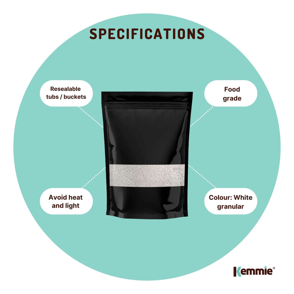 Kemmie 50g Potassium Sorbate Food Grade Granules Preservative E202 Cosmetic Brew