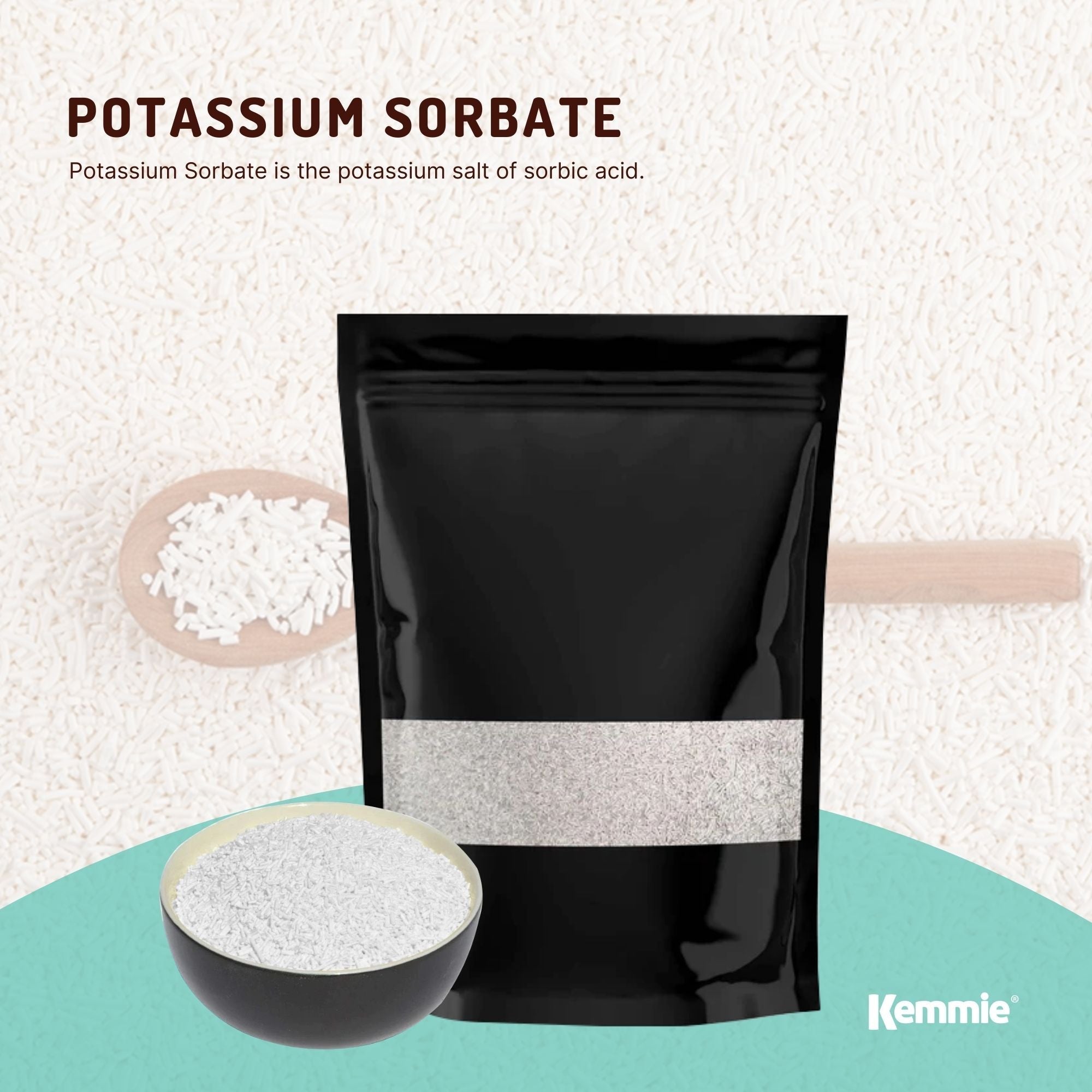 Kemmie 400g Potassium Sorbate Food Grade Granules Preservative E202 Cosmetic