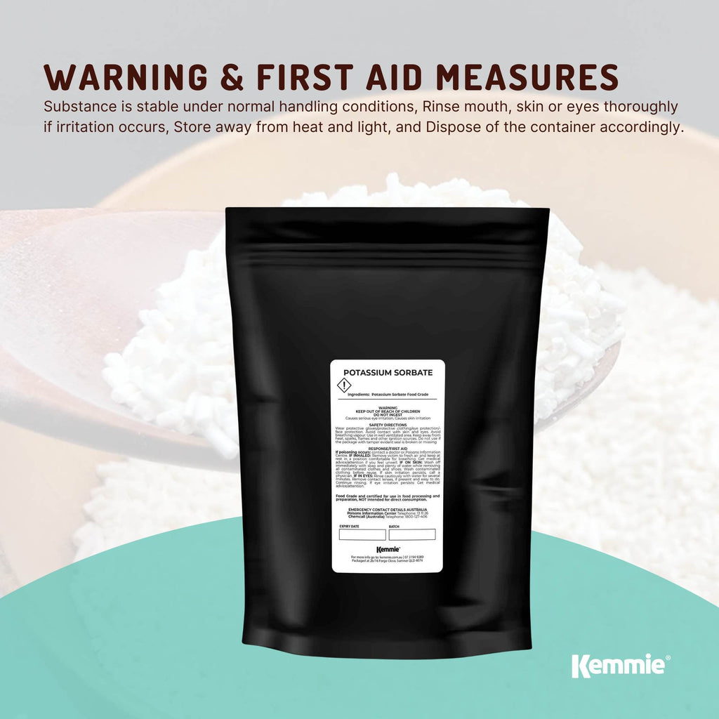 Kemmie 1Kg Potassium Sorbate Food Grade Granules Preservative E202 Cosmetic