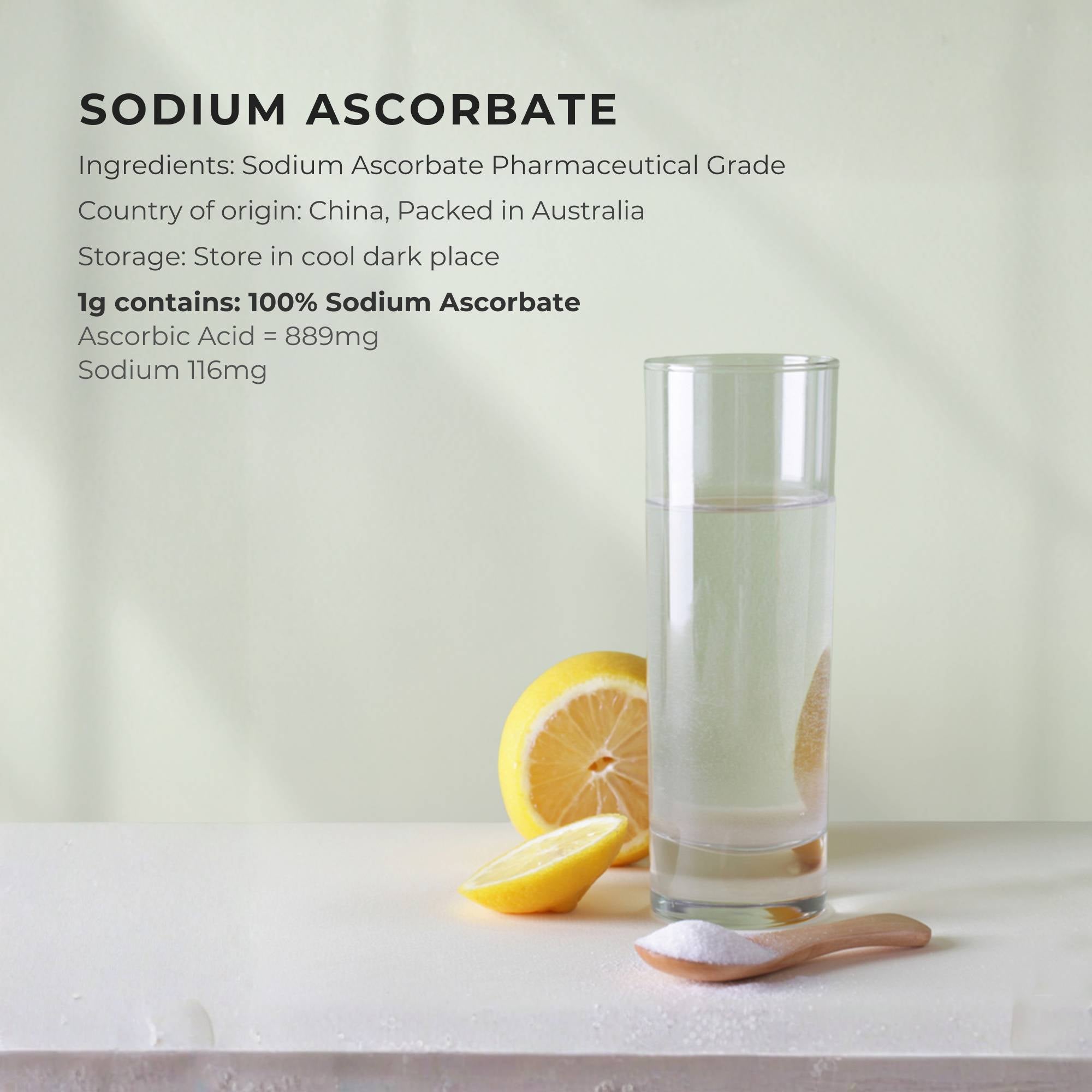 Orku 5kg Sodium Ascorbate - High Purity Soluble Crystalline Powder Ingredient