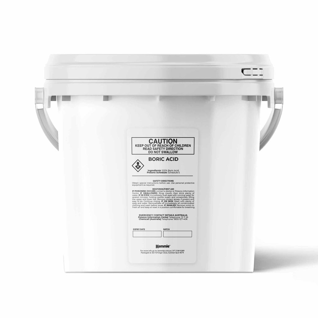 1Kg Boric Acid Powder 99.9% Pure Tub - Soluble Orthoboric Acid H3BO3