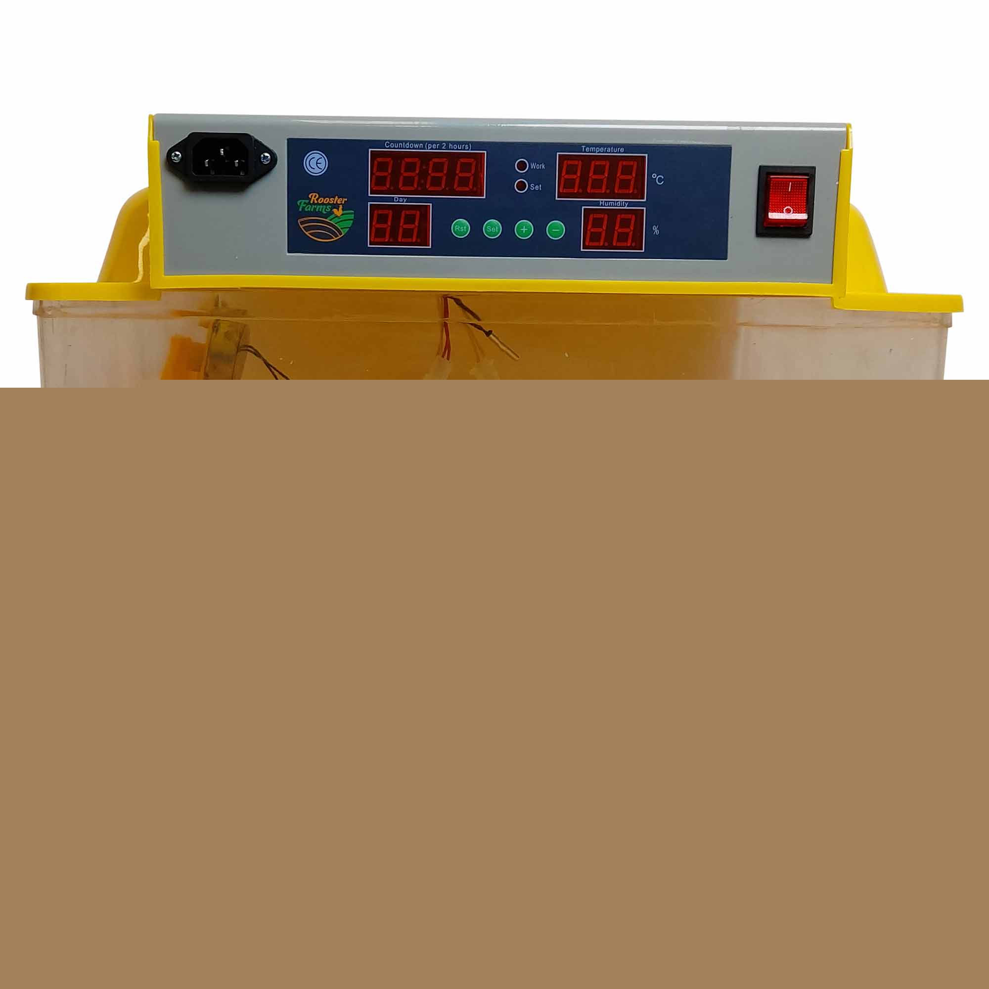 Rooster Farms Electric 96 Egg Incubator + Accessories for Chicken Quail Duck