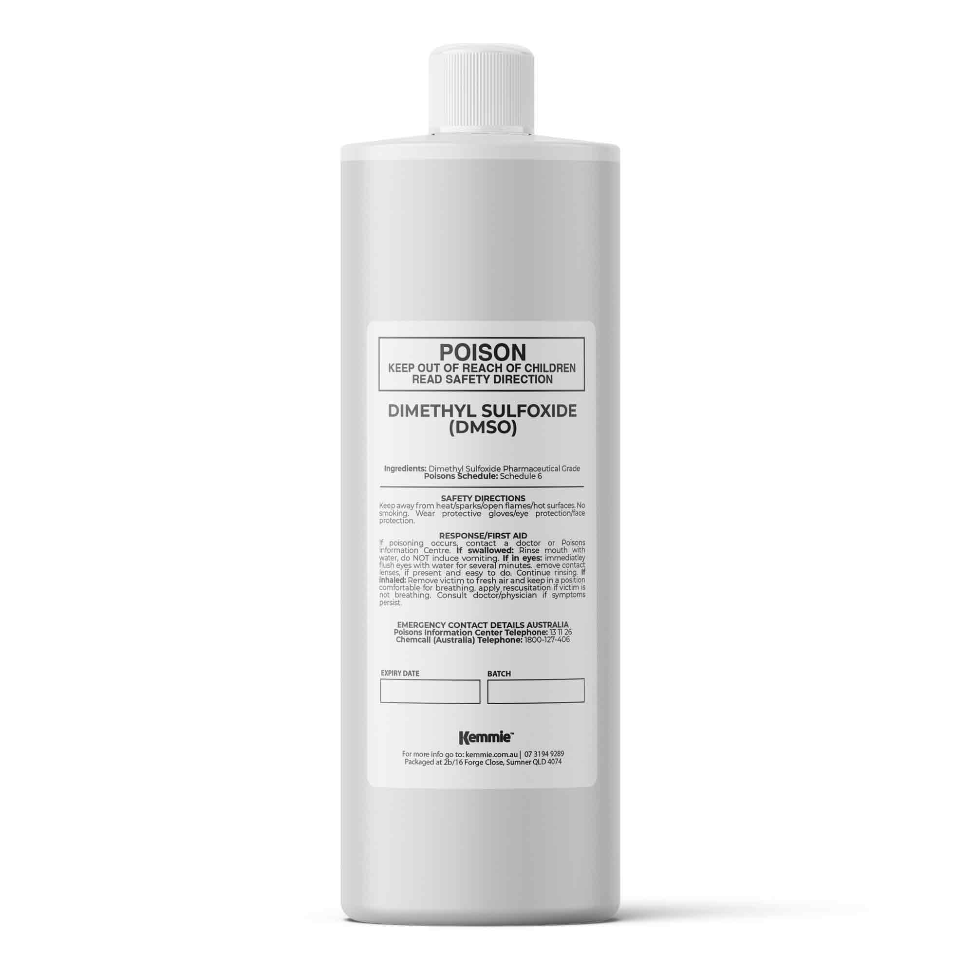 Kemmie 1L DMSO Liquid 99.9% Pure -  High Purity Dimethyl Sulfoxide Solvent