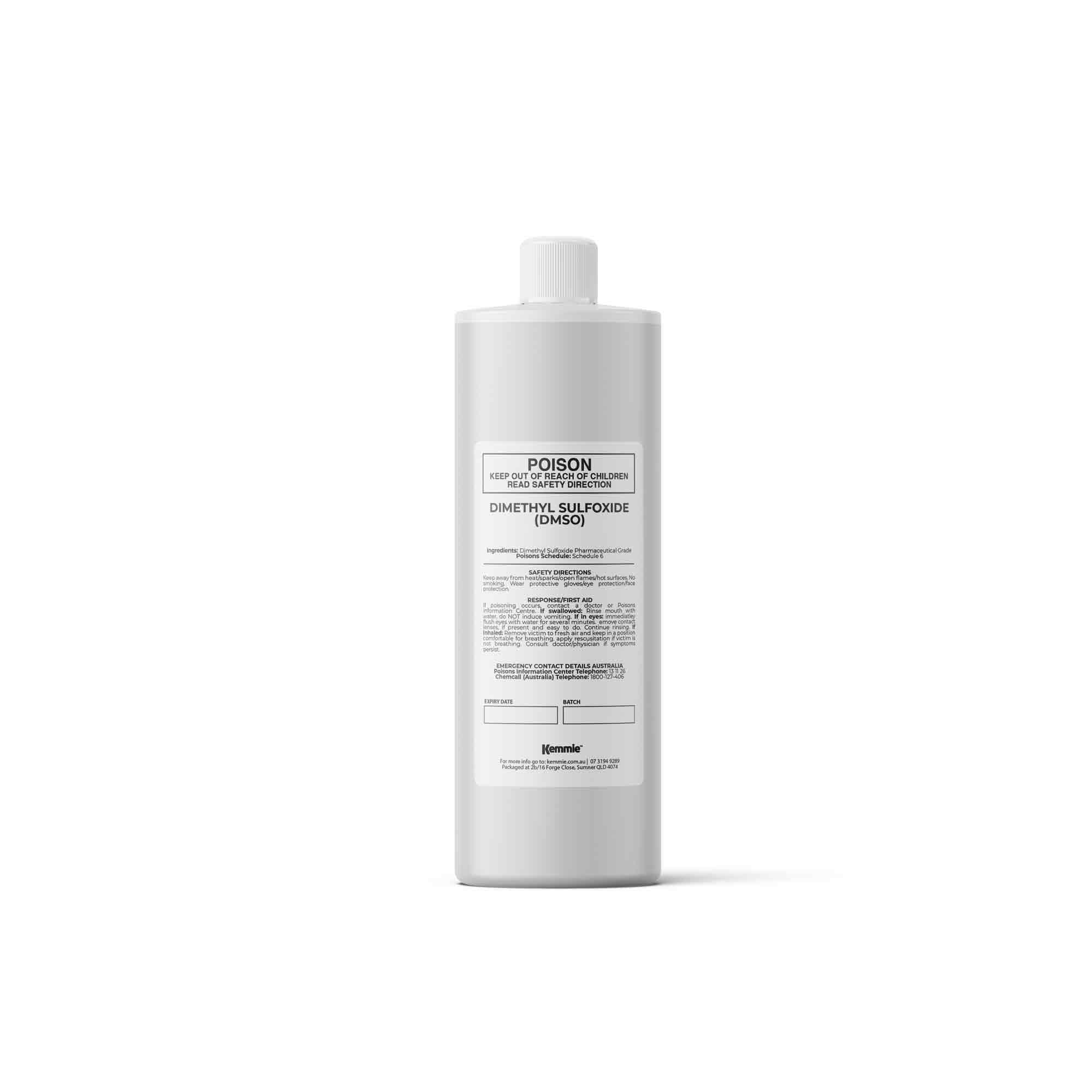 Kemmie 250ml DMSO Liquid 99.9% Pure -  High Purity Dimethyl Sulfoxide Solvent
