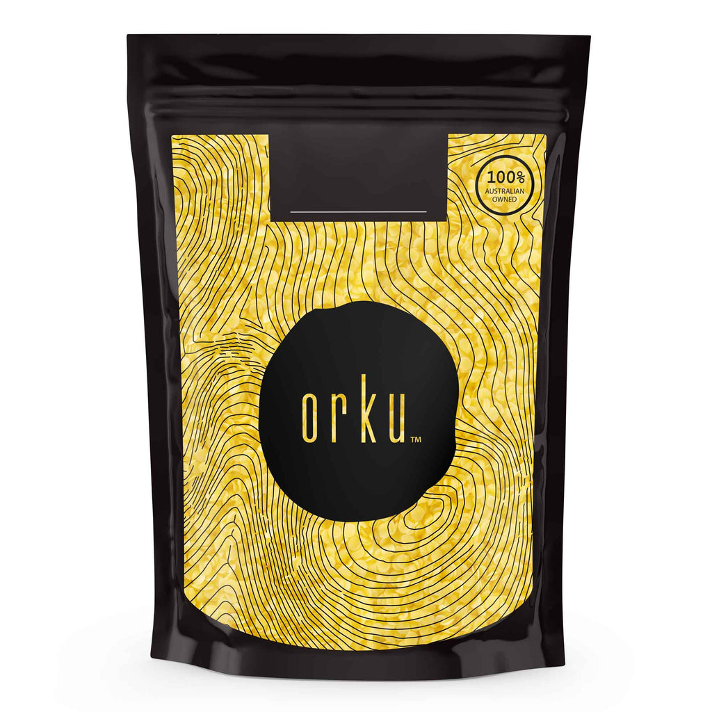 400g Orku Organic Beeswax Pellets Yellow - Cosmetic Grade Quality Pure Bees Wax