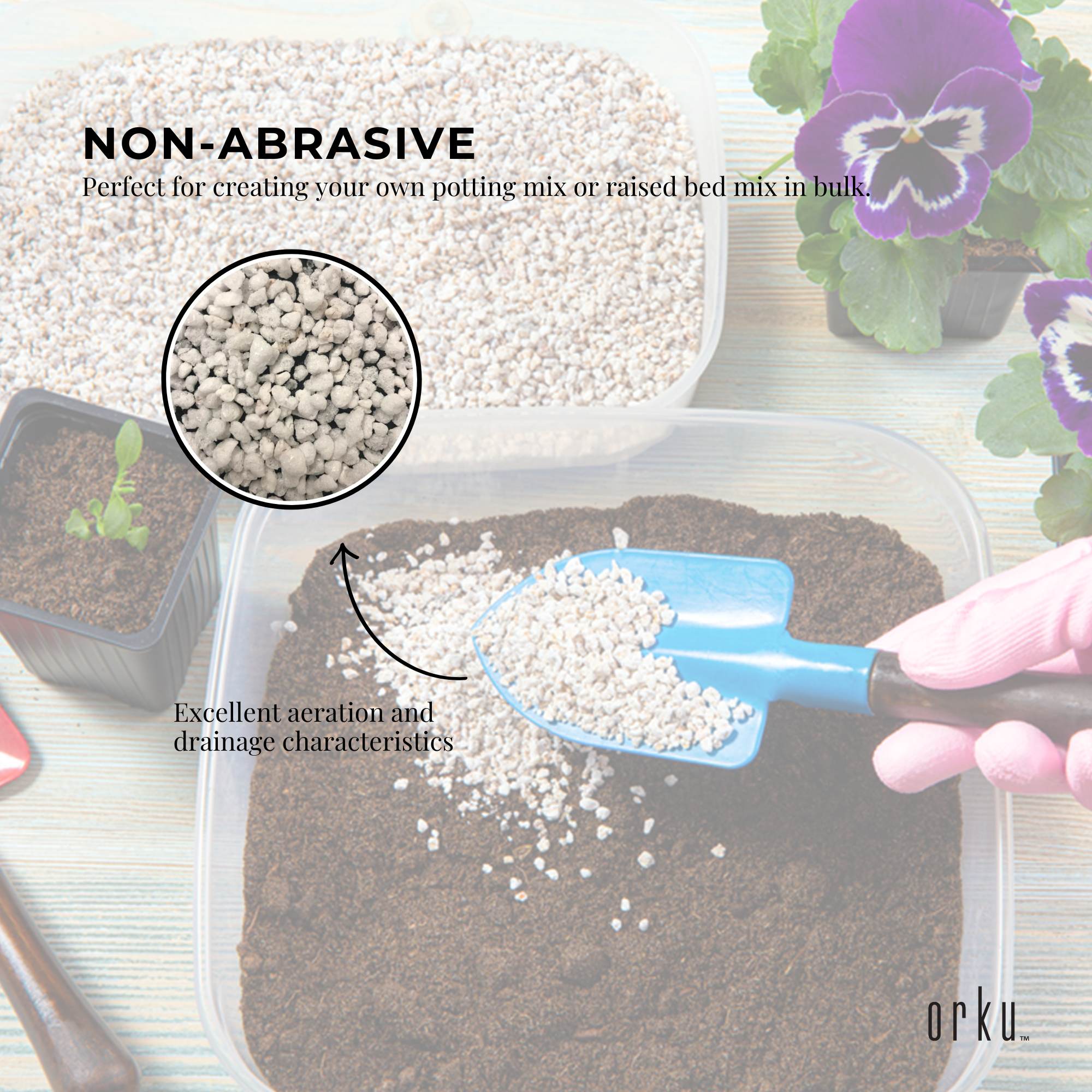 50L Perlite Coarse Premium Soil Expanded Medium Plants Hydroponics