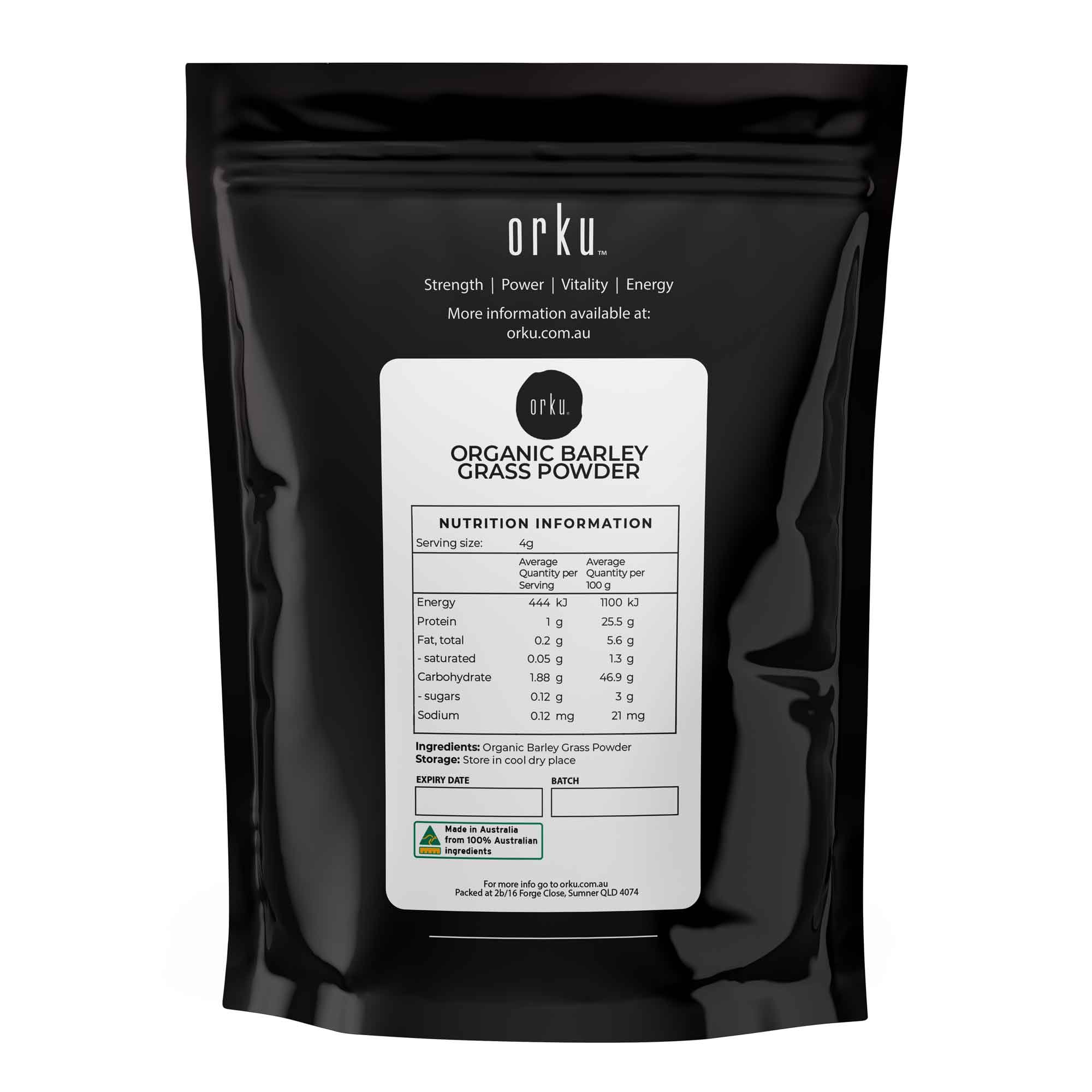 2Kg Organic Barley Grass Powder Hordeum Vulgare Leaf Superfood Supplement