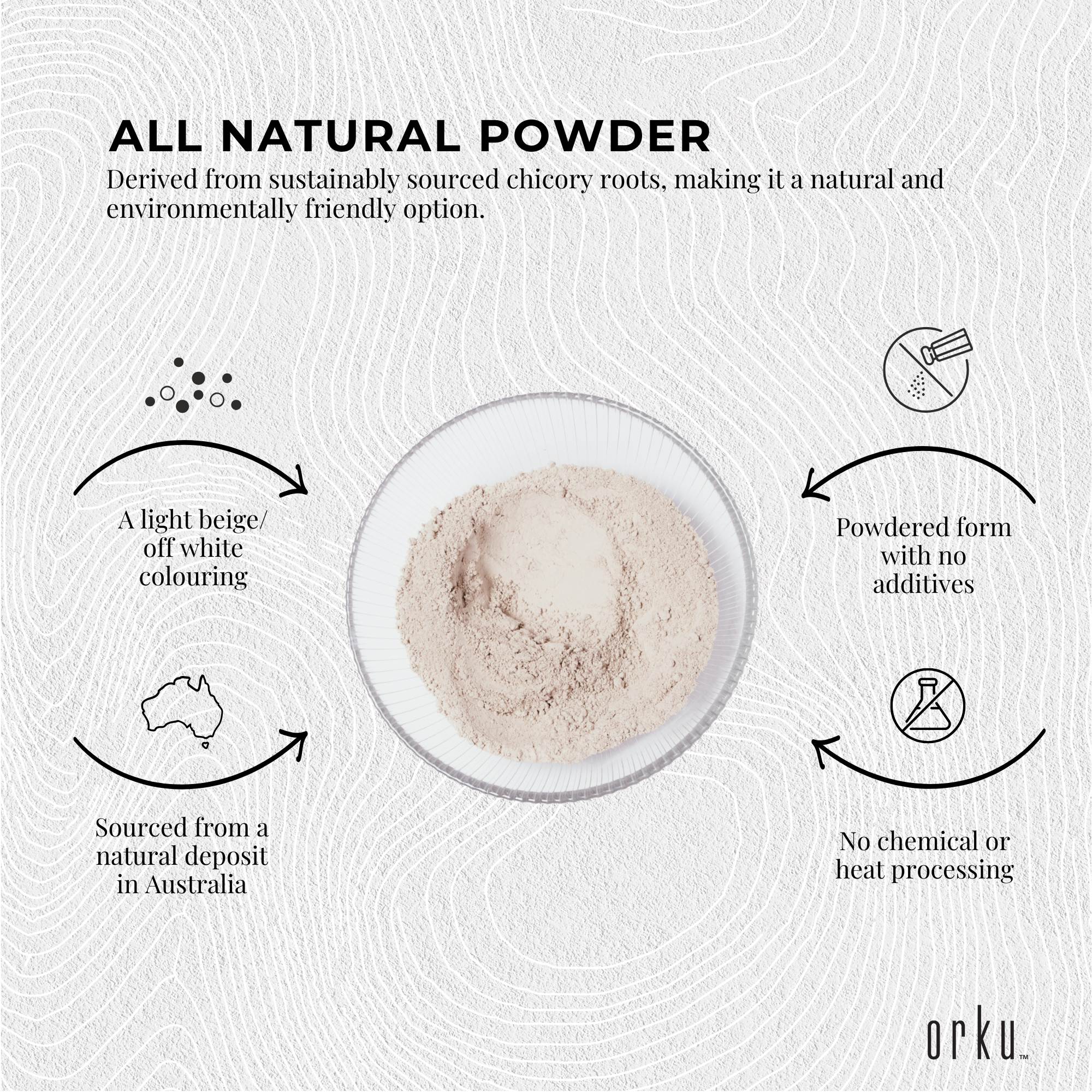 1.1Kg Organic Sodium Bentonite Clay Powder Tub Bucket - Cosmetic Montmorillonite