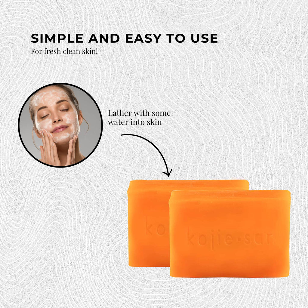 6x 135g Kojie San Soap Bar - Original Kojic Acid Bars