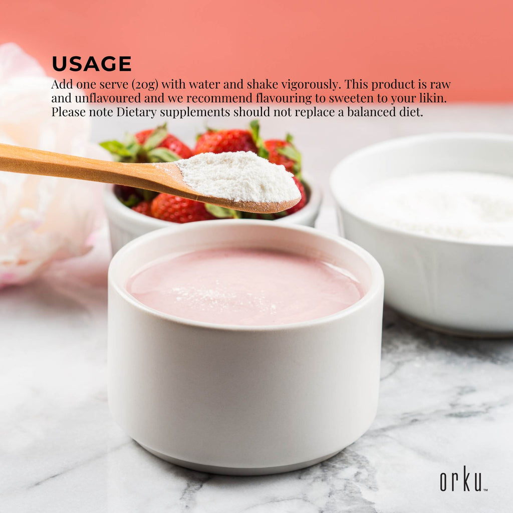 100g Collagen Powder - Bovine Hydrolysate Protein Peptide Supplement Unflavoured