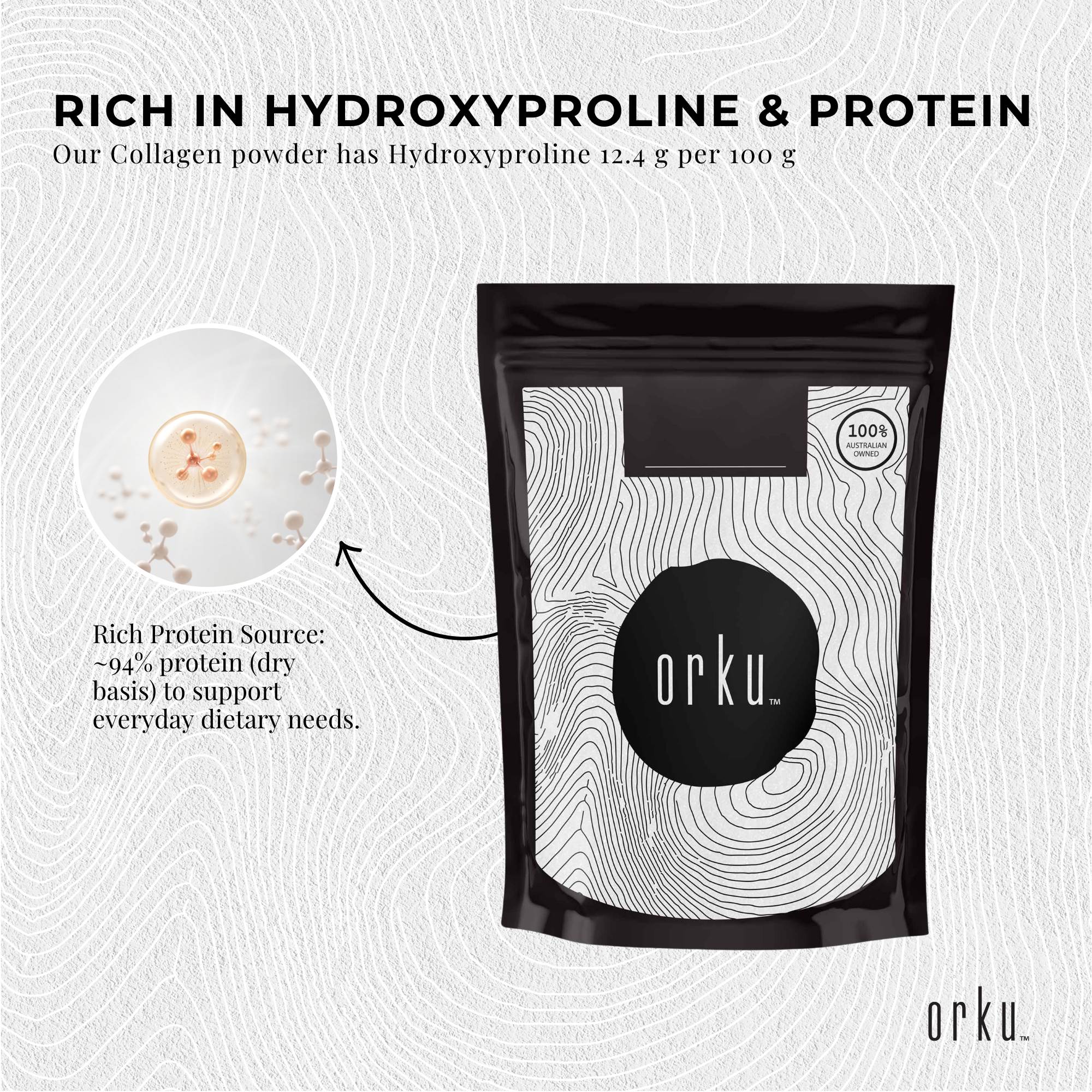 2Kg Collagen Powder - Bovine Hydrolysate Protein Peptide Supplement Unflavoured