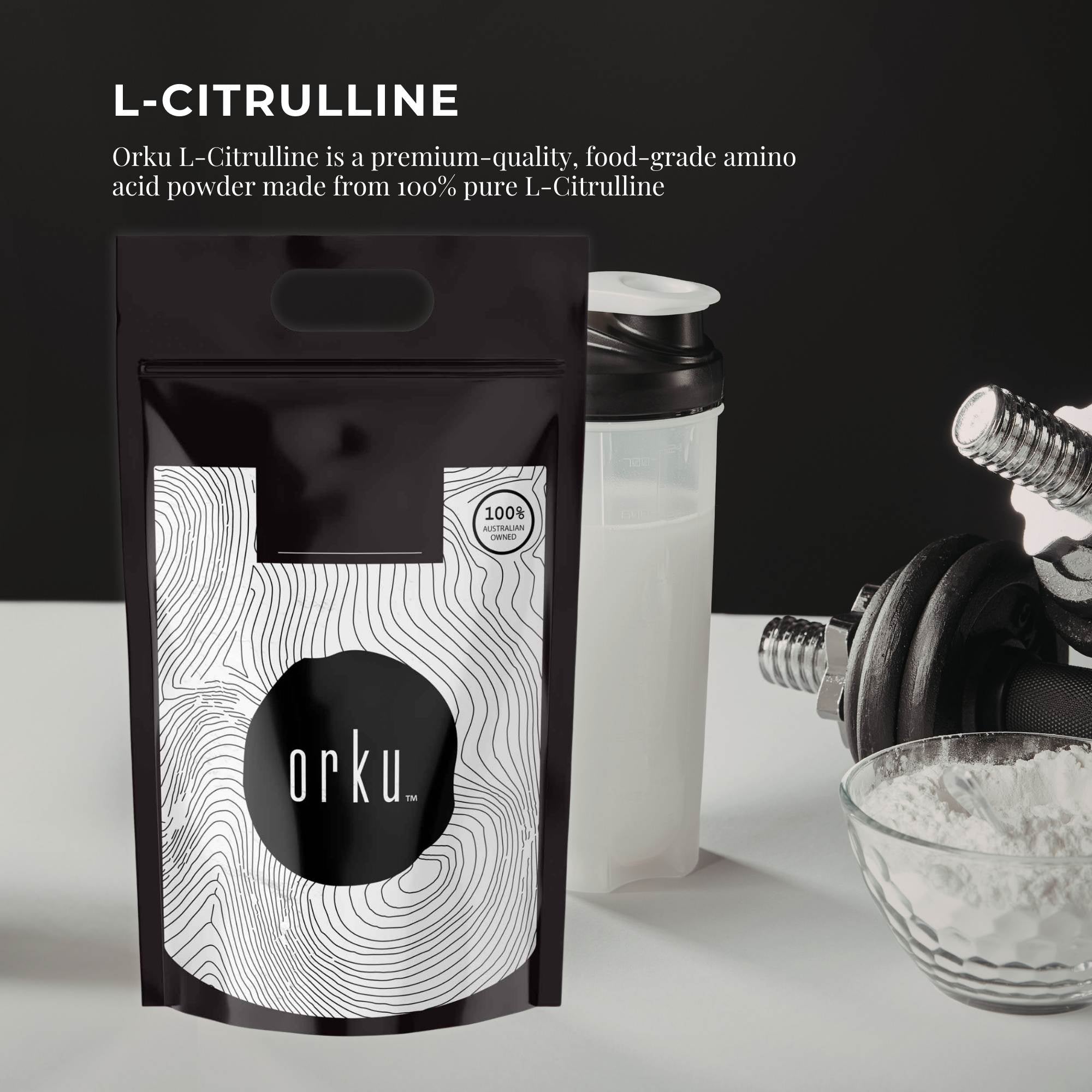 Orku 5Kg L-Citrulline Powder Buckets - 100 % Pure Food Grade Amino Acid
