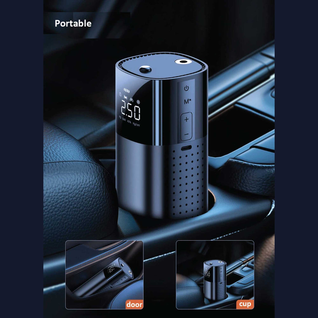 Portable Tyre Inflator - Rechargeable Car Bike Tire Air Pump Compressor