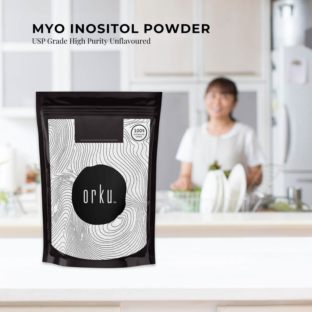 Orku 100g Myo Inositol Powder - USP Grade High Purity Unflavoured