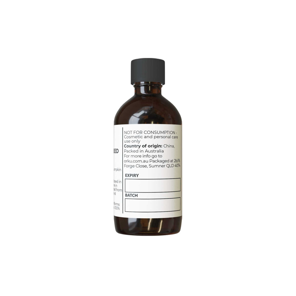 Orku 100ml Organic Pumpkin Seed Oil – Virgin Cold Pressed Unrefined Cosmetic Gr.
