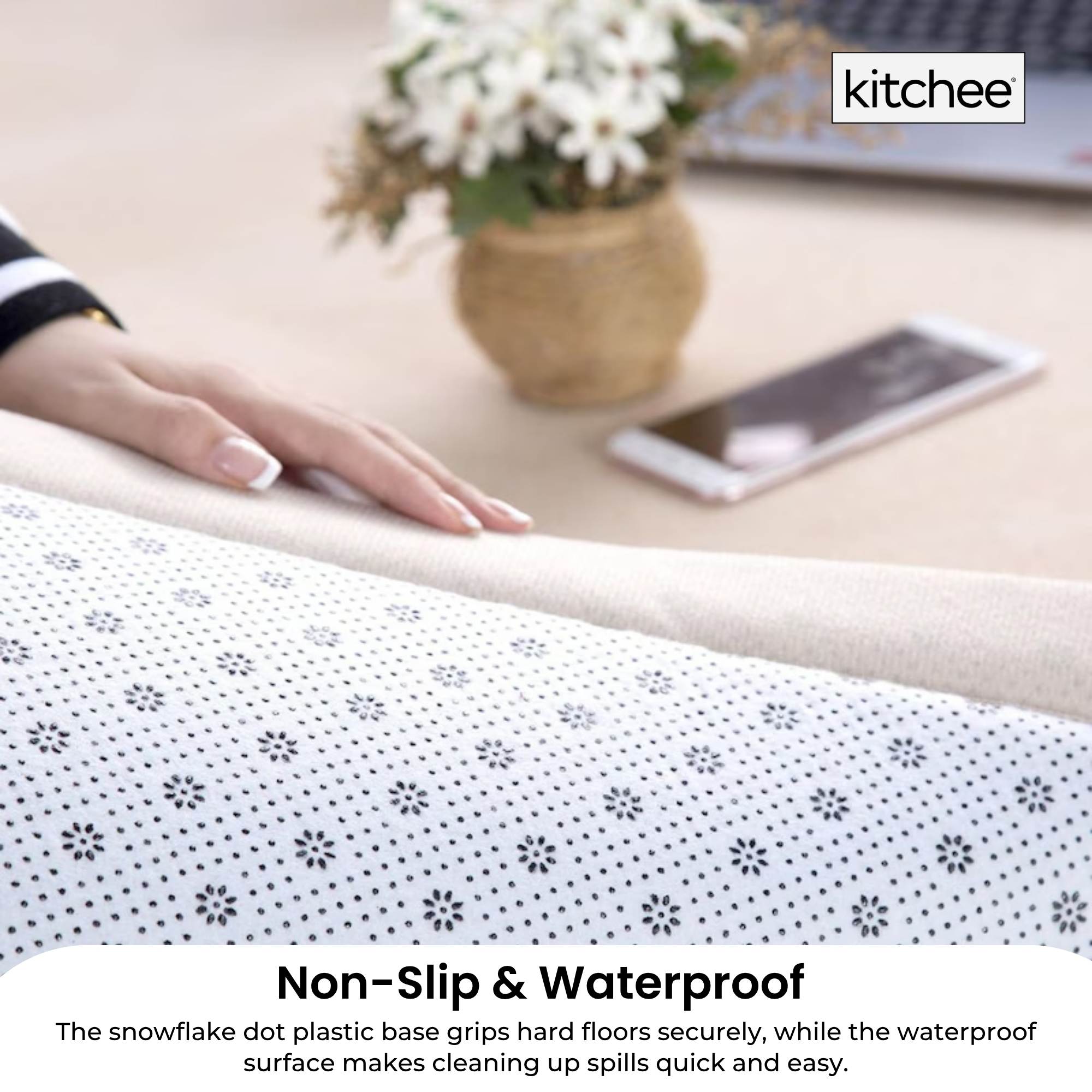 Kitchee Kids Foam Floor Play Mat 200x200cm – Padded Thick Soft Tatami Style Cream