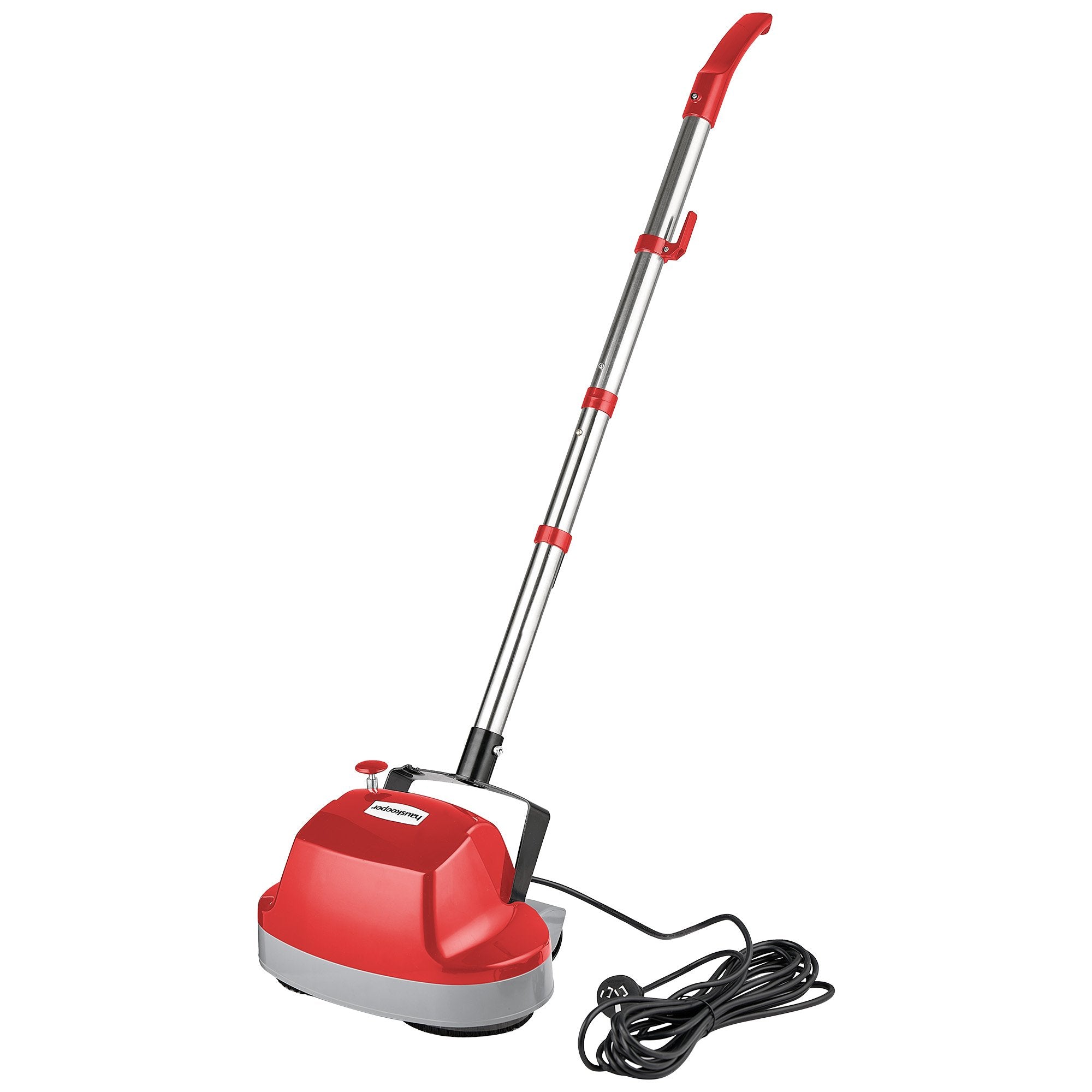 Klika Hauskeeper 5 in 1 Electric 240V Floor Polisher w/ 6M Power Cable Timber Hard Waxer Buffer Cleaner Red