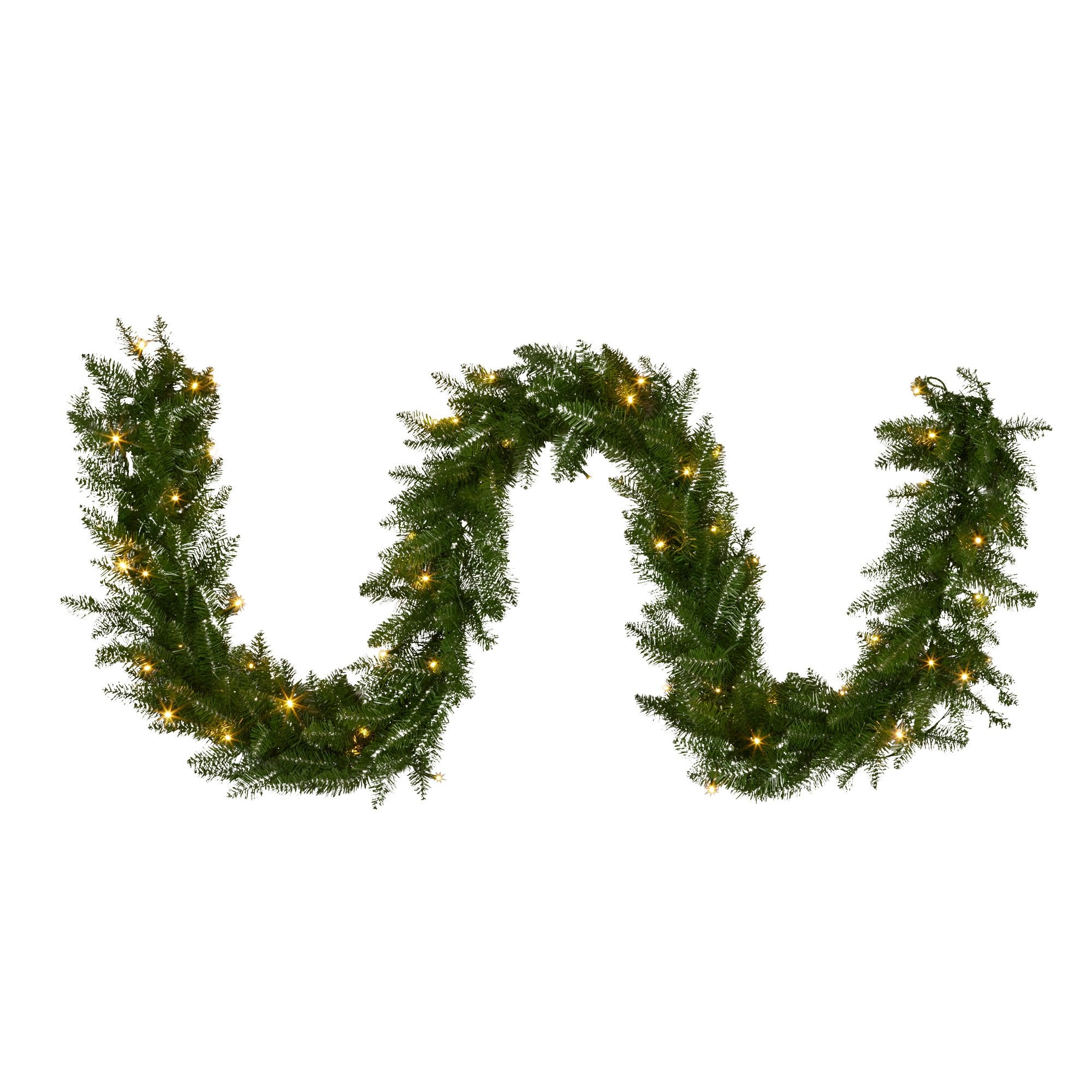 Christabelle 2.74m Christmas Garland with LED Lights Dunhill Shimmer Fir Tree Decoration Ornament