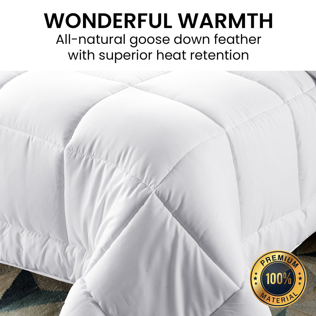 Laura Hill 800GSM Goose Down Feather Comforter Doona - Super King