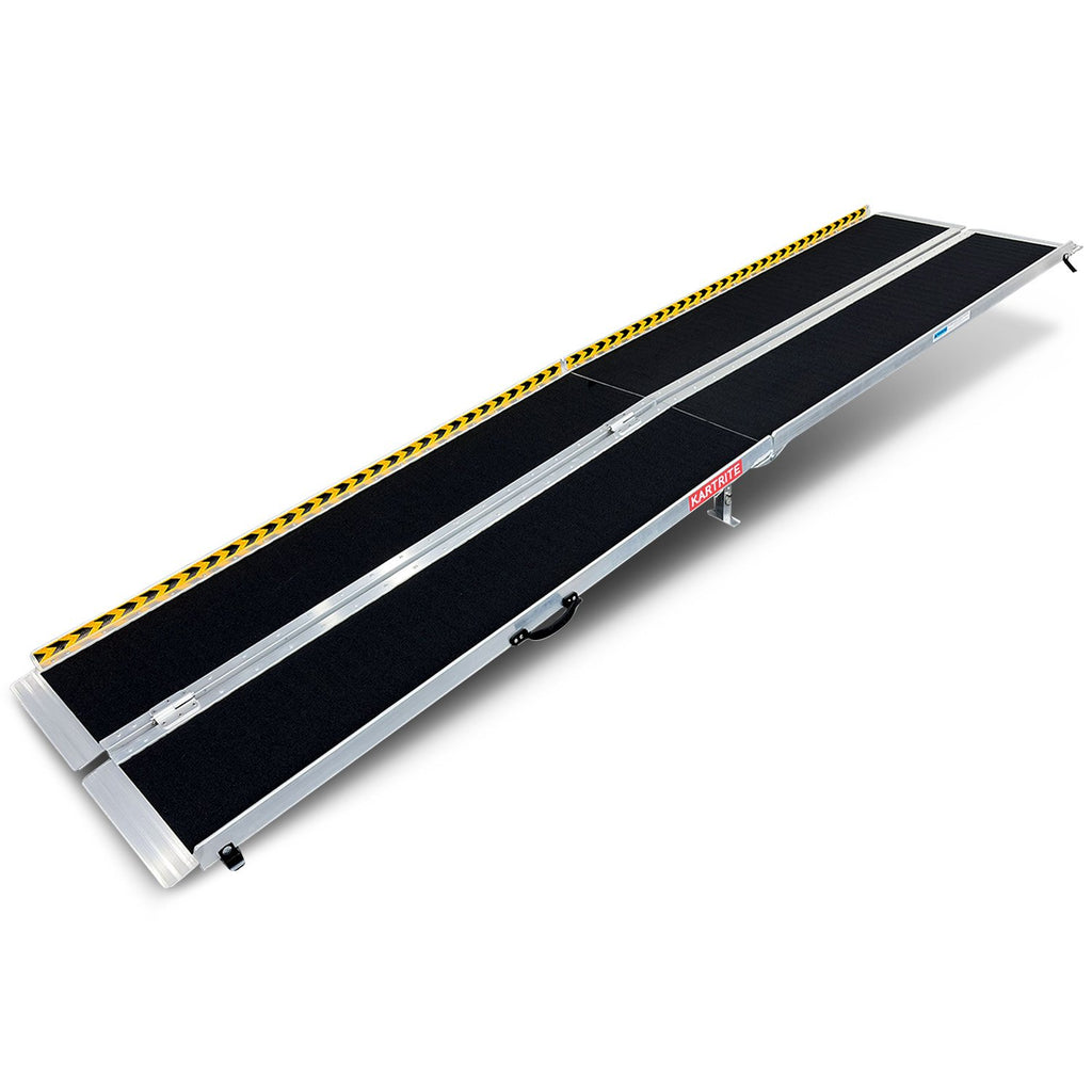 Kartrite Folding Aluminium Wheelchair Ramp 10FT Portable Mobility Access Ramp