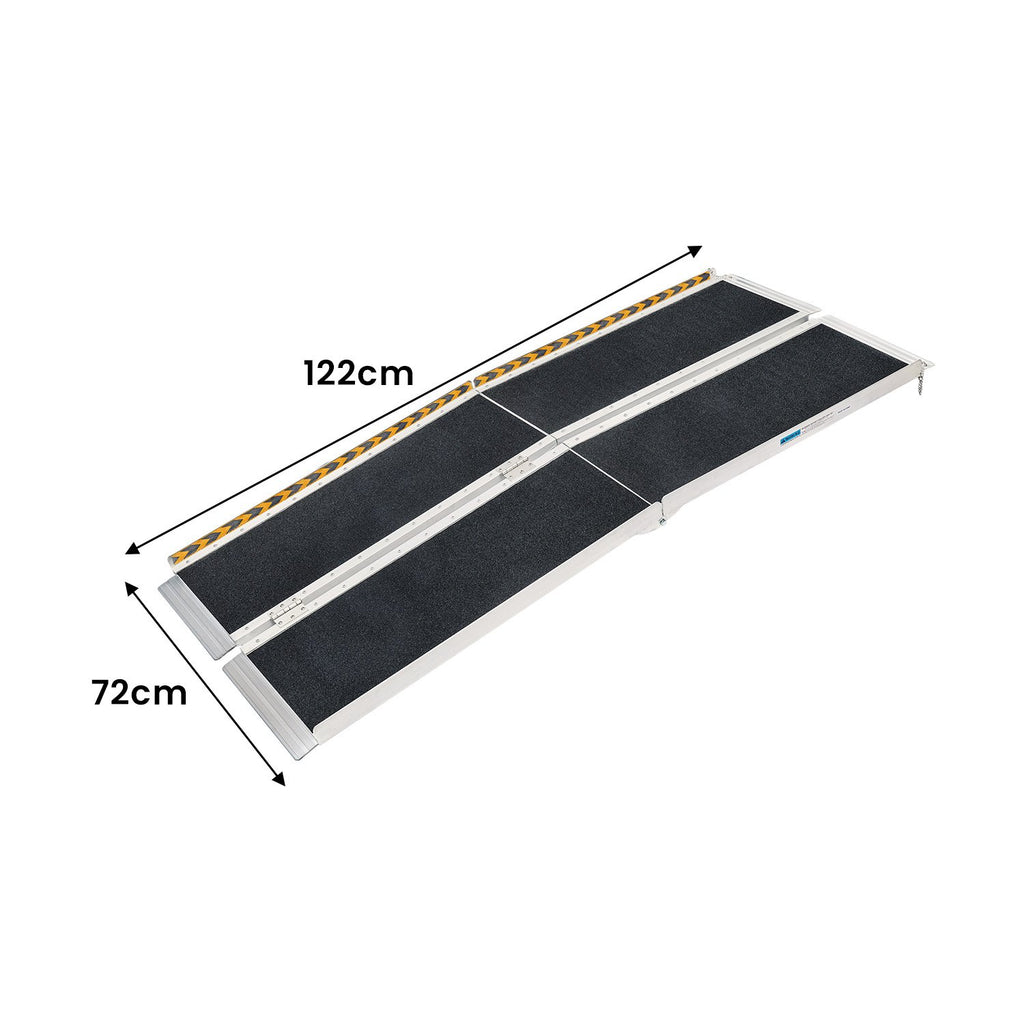 Kartrite Folding Aluminium Wheelchair Ramp 4FT Portable Mobility Access Ramp
