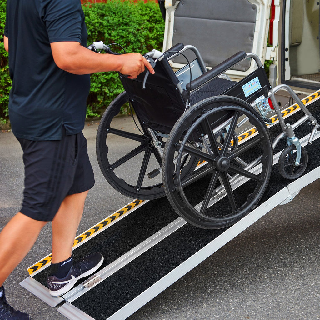 Kartrite Folding Aluminium Wheelchair Ramp 5FT Portable Mobility Access Ramp