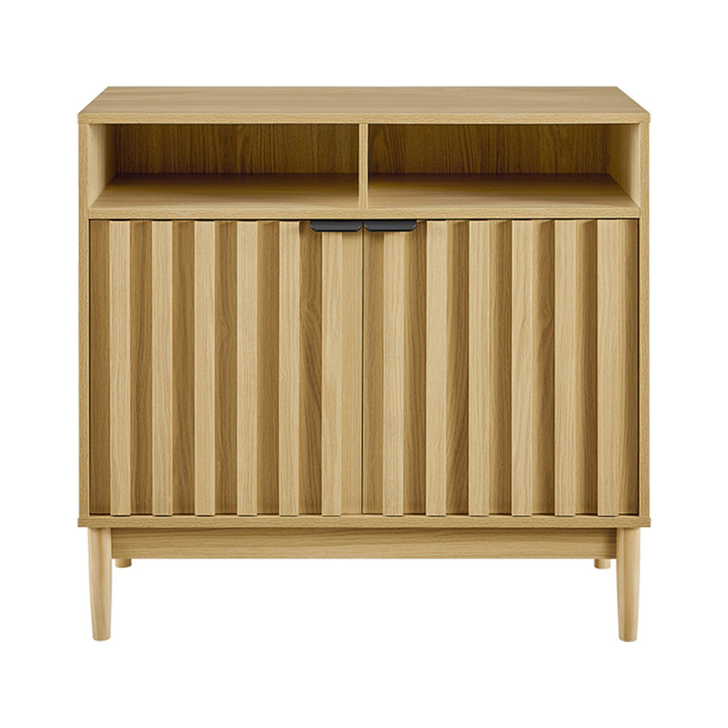 Sarantino Eleni 2-Door Sideboard Buffet Hallway Cabinet Storage Console Cupboard in Natural