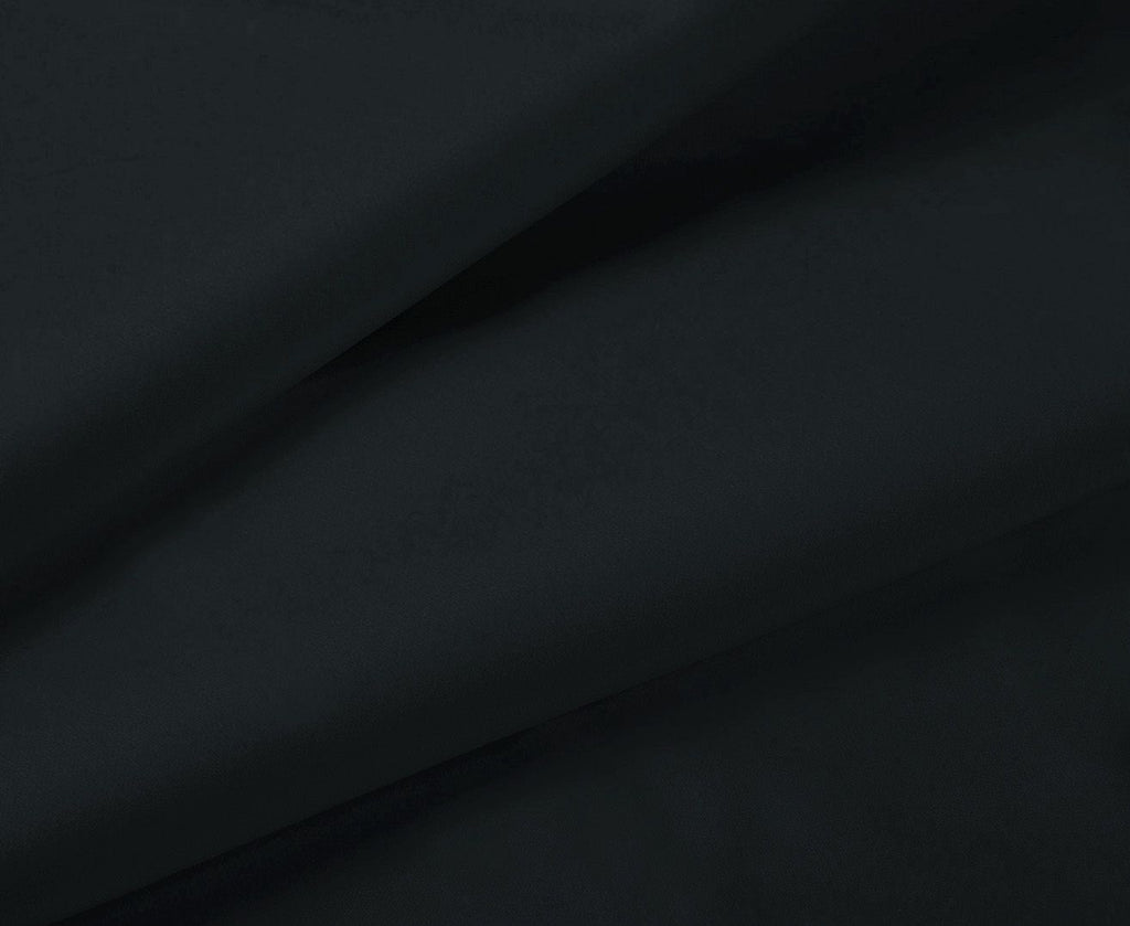 1000TC Ultra Soft Fitted Sheet & 2 Pillowcases Set - Double Size Bed - Black