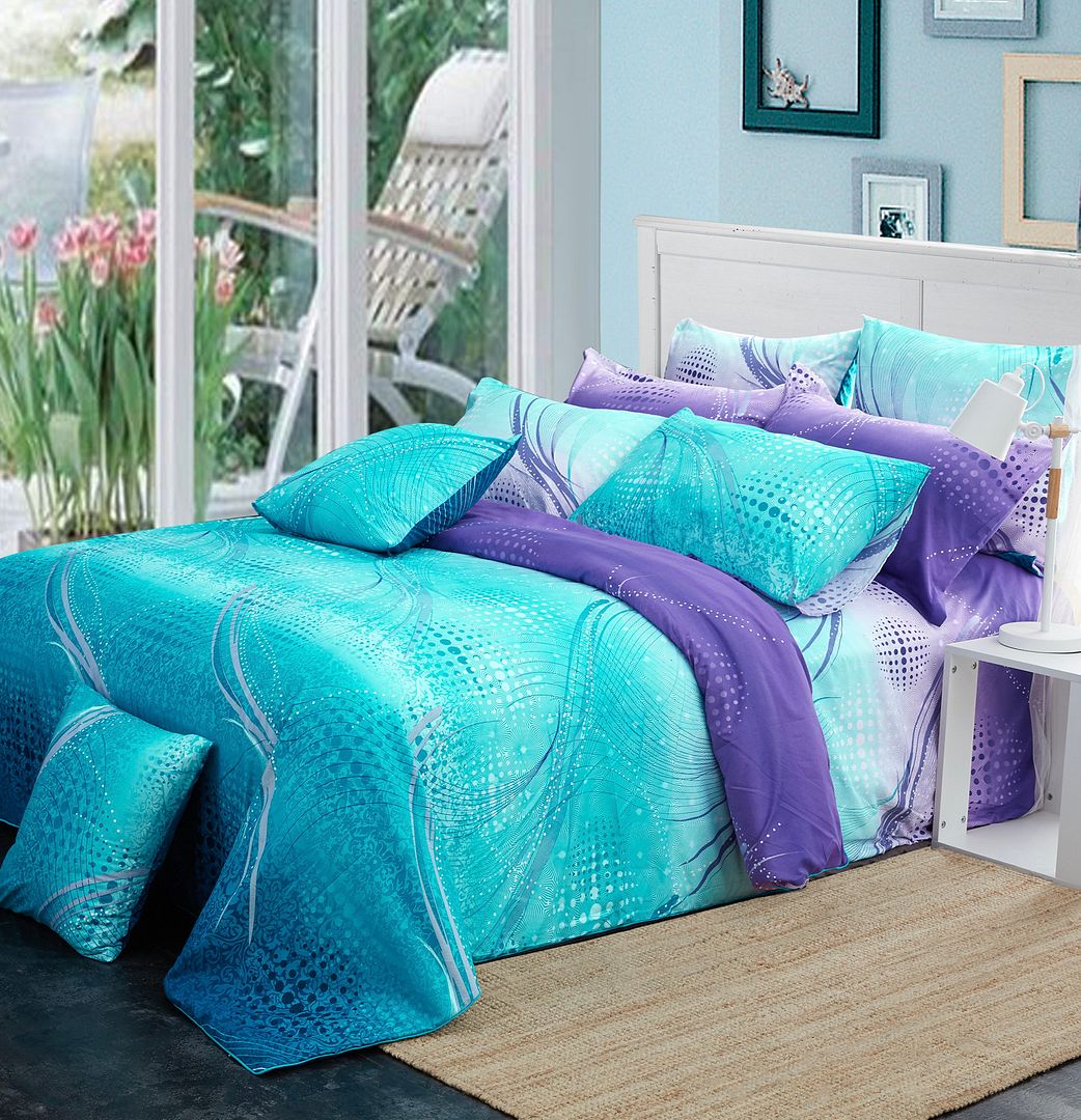 Vitara Queen Size Bed Quilt/Duvet Cover Set