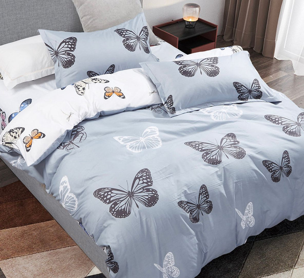 Butterfly Super King Size Quilt/Duvet Cover Set