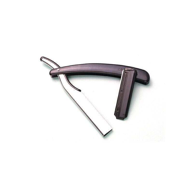 Old Shaver Razor Eyebrow Knife Folding Manual Shaver Holder Home Salon Tool Au - 10PCS Blades