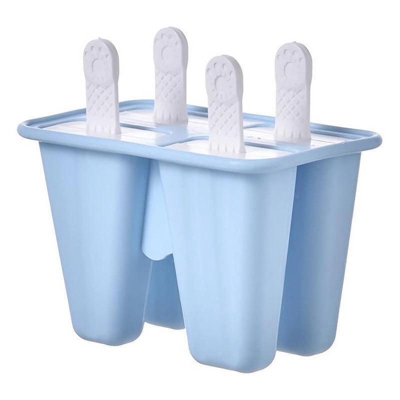 Silicone Ice Cream Mould Block Frozen Molds Icy Pole Jelly Popsicle - Green-10Grid
