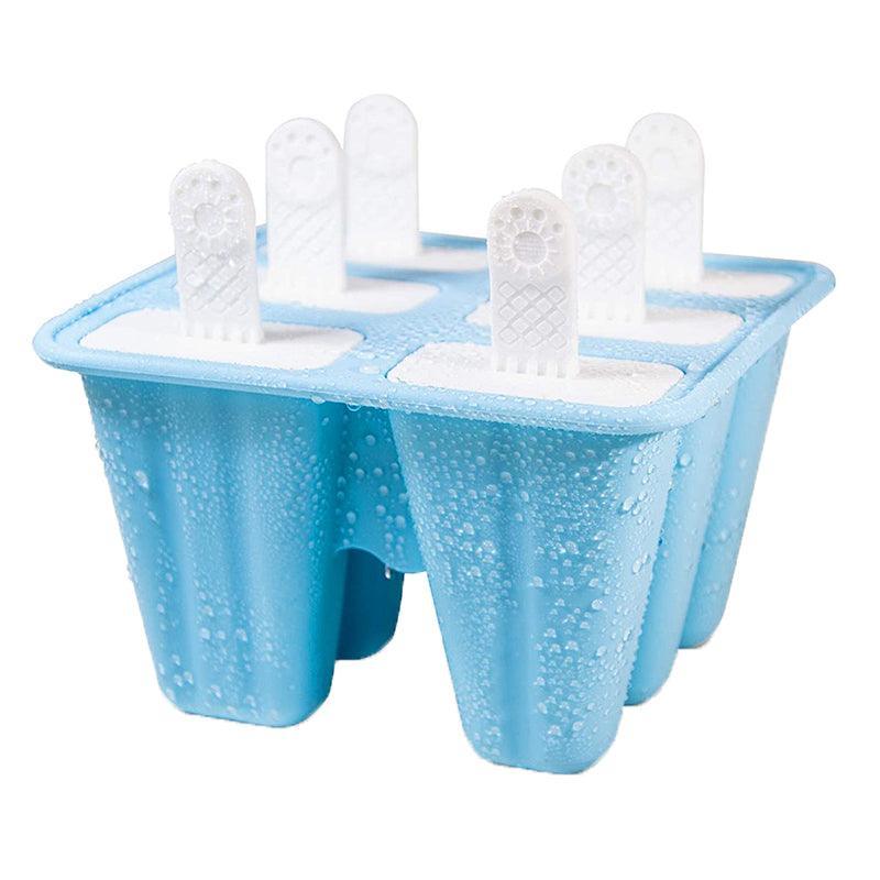 Silicone Ice Cream Mould Block Frozen Molds Icy Pole Jelly Popsicle - Green-10Grid