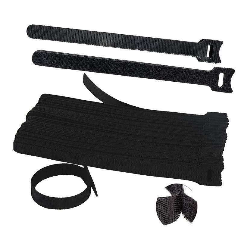 10/20/50PCS Reusable Hook and Loop Cable Ties Nylon Wire Cord Strap Organizer - 150 mm* 50 PCS