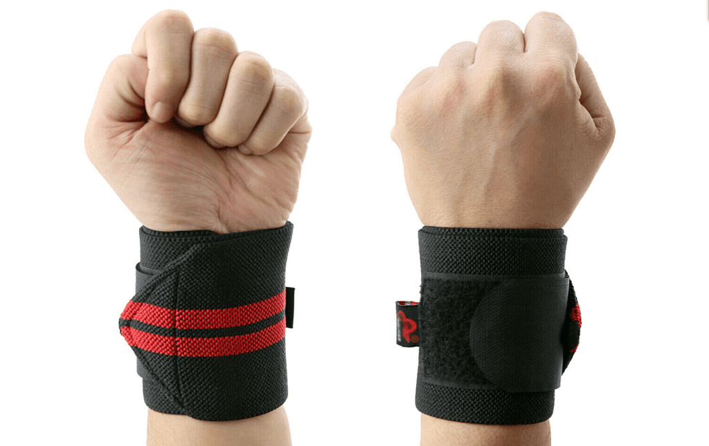 Aolikes Weight Lifting Gym Muscle Training Wrist Support Straps Wraps Hand - Black+Blue