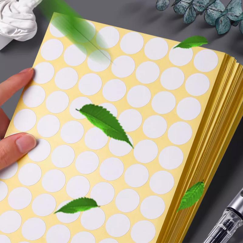 8/13/25/50mm Colour Sticker Dots Adhesive Round Labels Circular Scrapbooking Green - 25mm 40 Dots - 1 Sheet