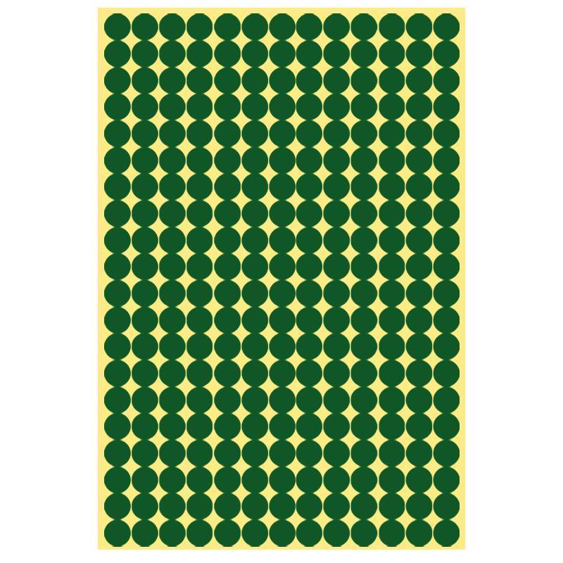 8/13/25/50mm Colour Sticker Dots Adhesive Round Labels Circular Scrapbooking Green - 25mm 40 Dots - 1 Sheet