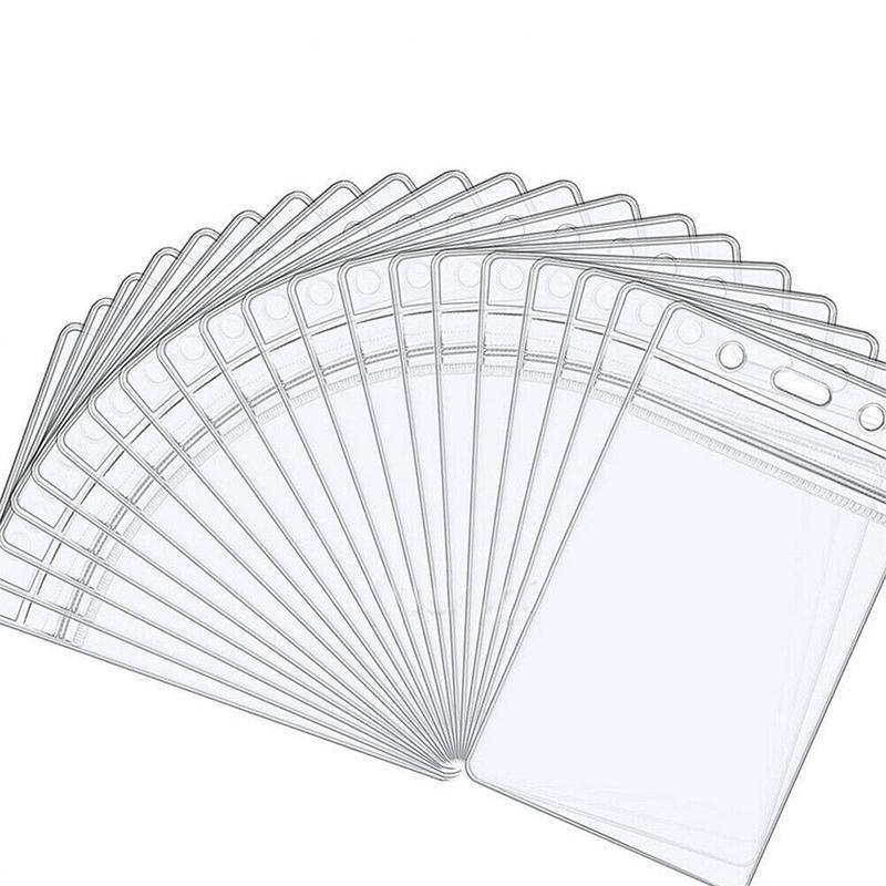 20PCS Badge PVC Swipe Work Opal Card Holder Security ID Tag Hang Lanyard Strap - Colourful 20PCS
