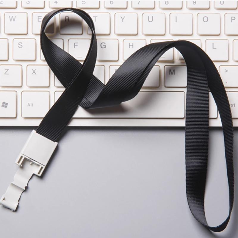 20PCS Badge PVC Swipe Work Opal Card Holder Security ID Tag Hang Lanyard Strap - Yellow 20PCS
