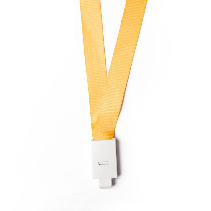 20PCS Badge PVC Swipe Work Opal Card Holder Security ID Tag Hang Lanyard Strap - Yellow 20PCS