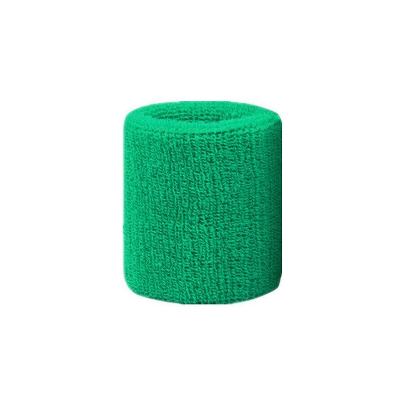 Sport Cotton Wristband Wrist Band Sweatband Sweat Training Tennis Gym Yoga - Yellow