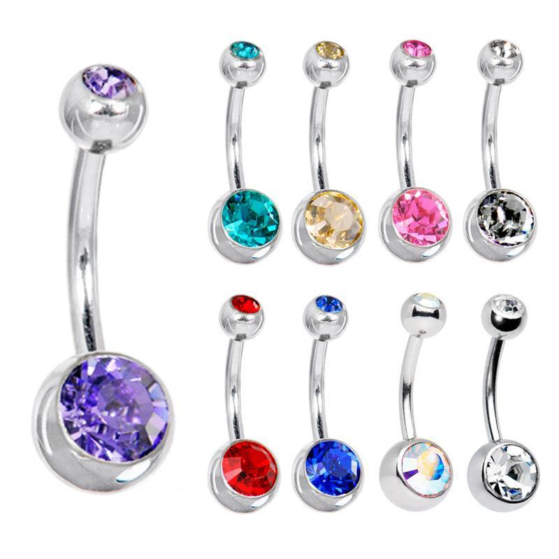 10X Bulk Set Titanium Belly Bars 316L Surgical Steel Navel Piercings - 10pcs/set