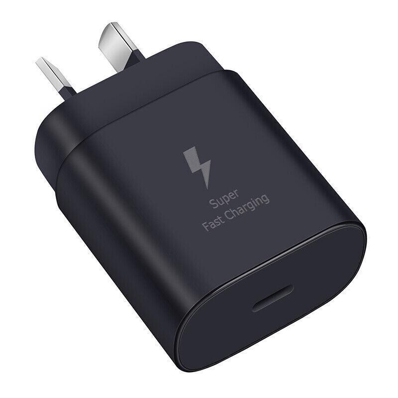 Super Fast Wall Charger For Samsung Galaxy S22 S23 Note 20 Ultra - Charger Only(Black)
