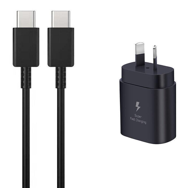 Super Fast Wall Charger For Samsung Galaxy S22 S23 Note 20 Ultra - Cable Only(White)