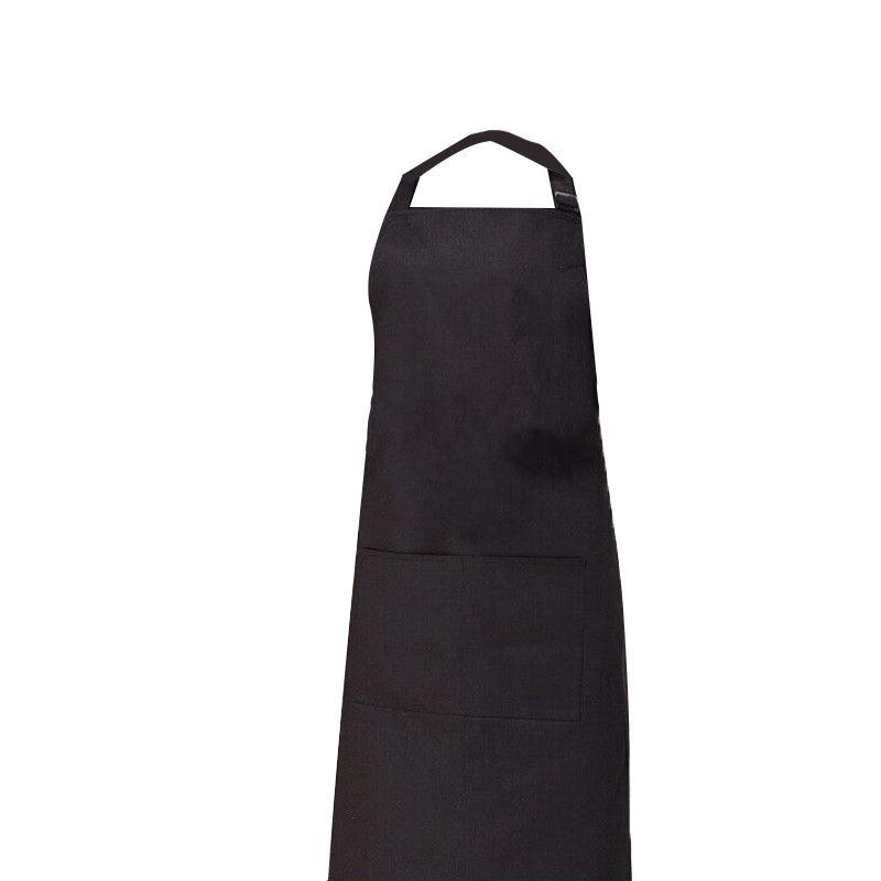 Apron with Pocket 2Pcs Chef Butcher Kitchen Cooking Baking Restaurant Wear - Black White Plaid