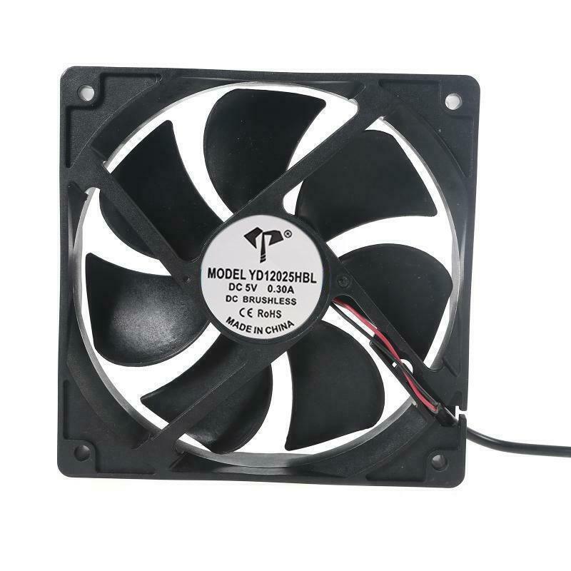 2Pcs 120Mm Usb Cooling Fan Silent Fan Computer Case Pc Cpu Case Dc 5V Office Au