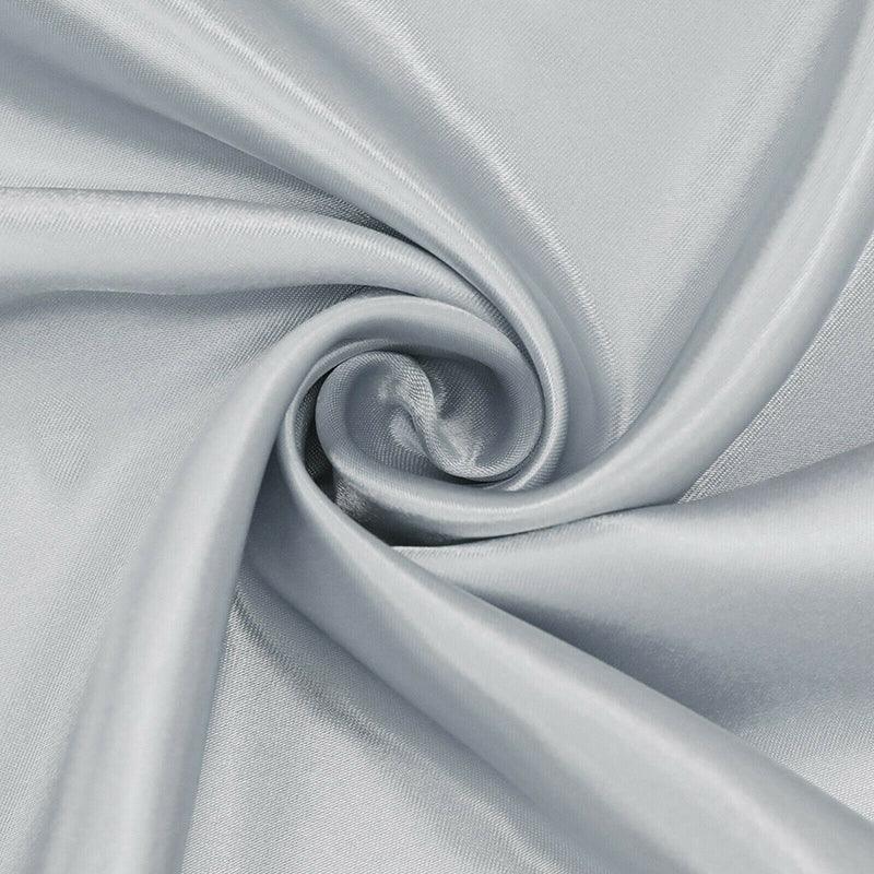 2 Pack Satin Pillowcases Luxury Soft Cushion Covers Bedroom Home Decor - Silver