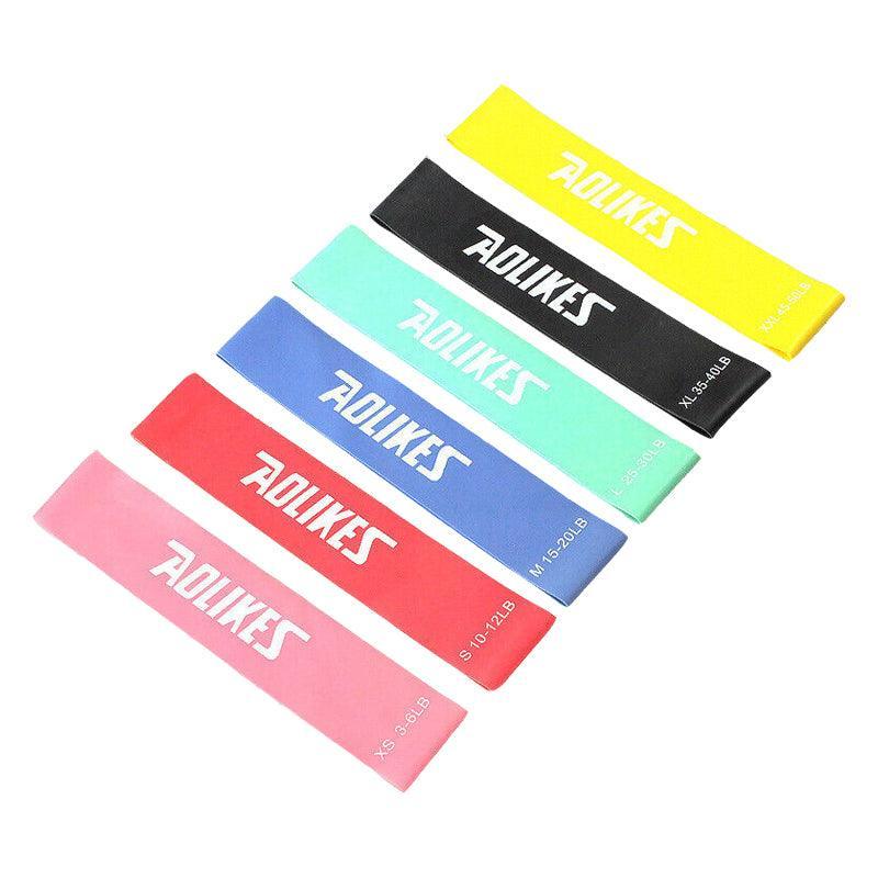 Aolikes Resistance Bands Power Heavy Strength Exercise Fitness Gym Yoga - Red 500*50*0.5 (10-12 lbs)